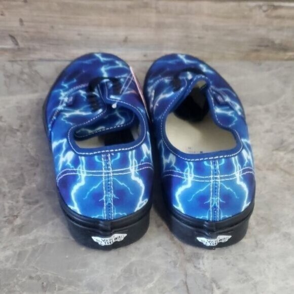 New‎ Vans Authentic Lightning Bolt Blue Skate Sneakers Festival Casual Shoes - Picture 5 of 8